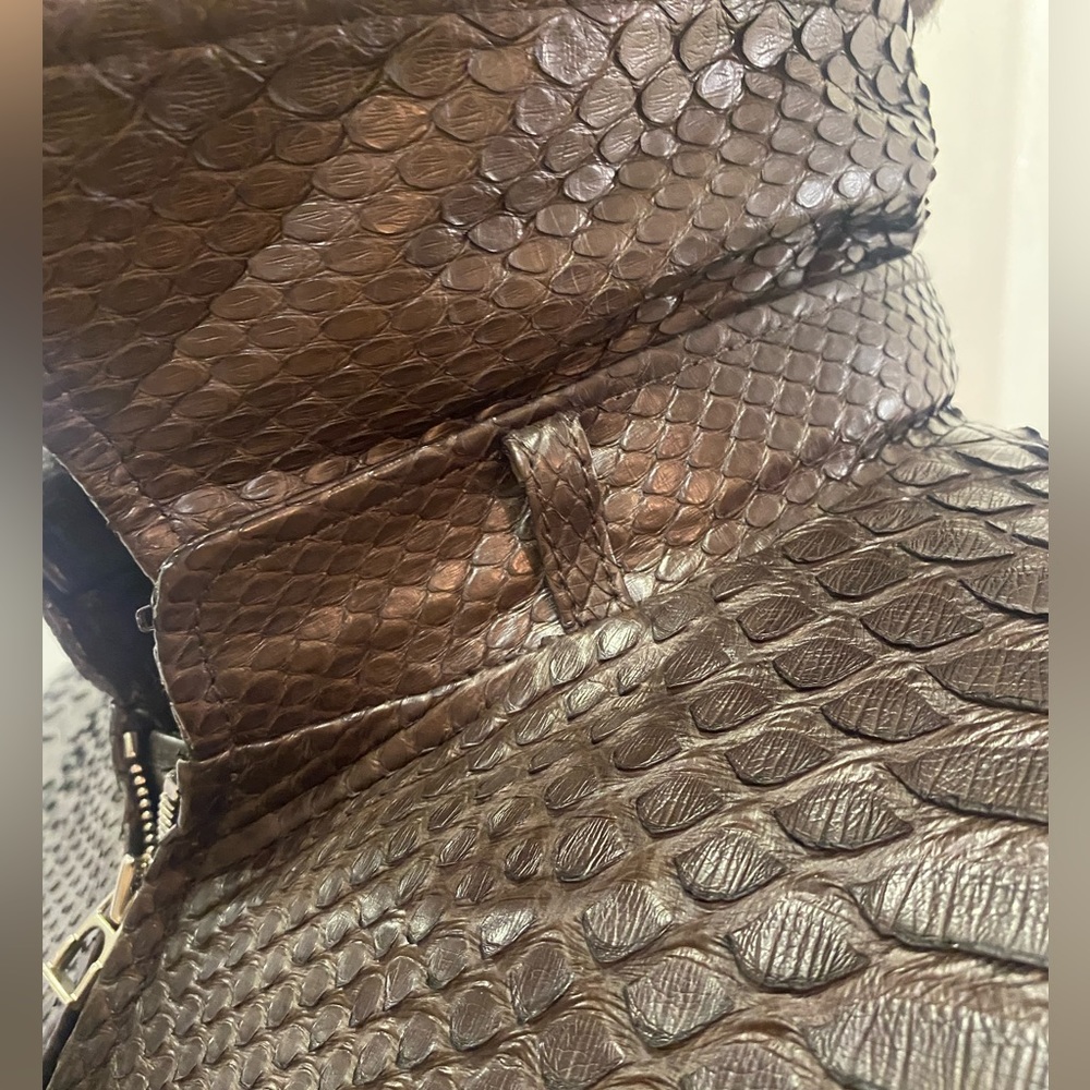 Python leather jacket - Picture 5 of 10